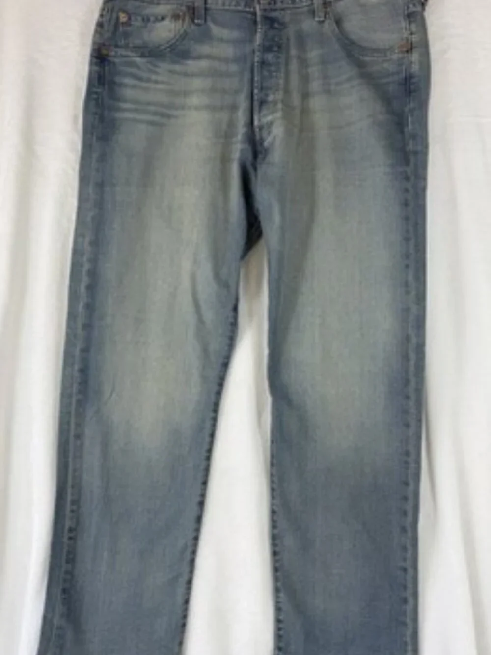 Levis 501 36x30 Mens Jeans Light Blue Levi’s Button Fly